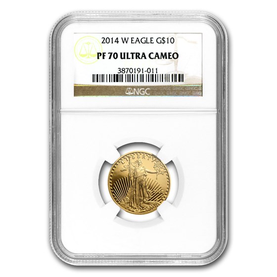 2014-W 1/4 oz Proof Gold American Eagle PF-70 NGC 2014-W 1/4 oz Proof Gold American Eagle PF-70 NGC